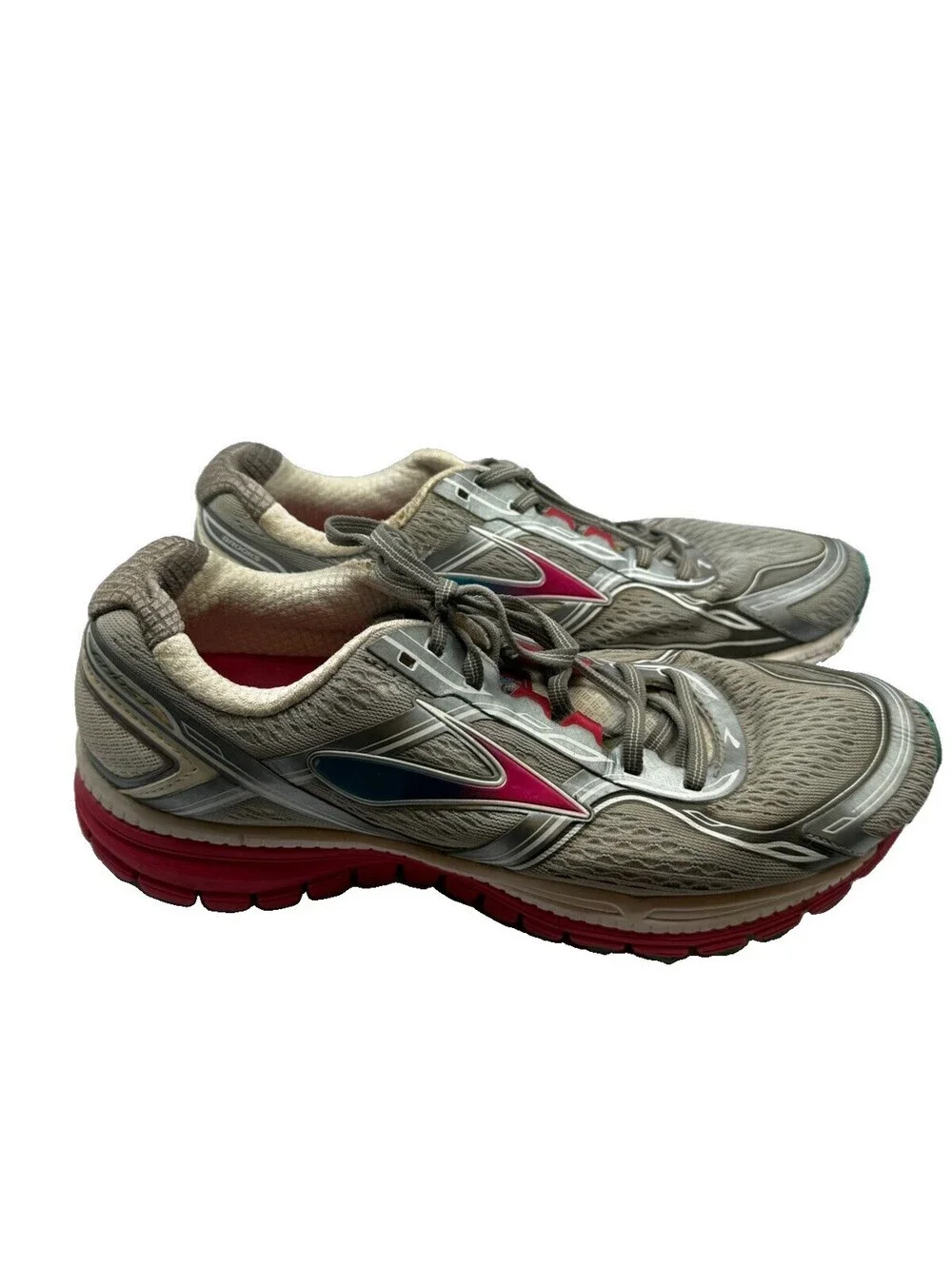 Brooks Womens Running Shoes Ghost 8th Edition Size 9.5 Medium B Gray Pink  LR103